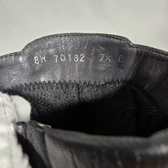 STUART WEITZMAN Eclectic Grandpa BLACK Nylon Upper Combat Boots Women Size 7.5B - Picture 16 of 17